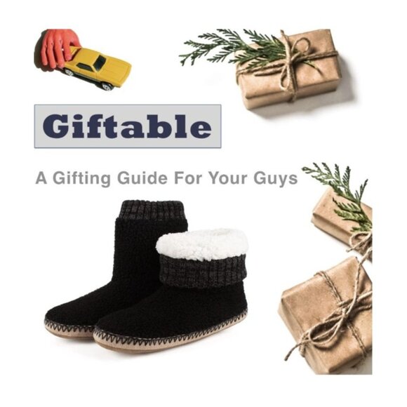 Men's Warm Up House Boots, Thick Fuzzy Sherpa Fleece Winter 10-11 Fleece Black - Picture 6 of 6